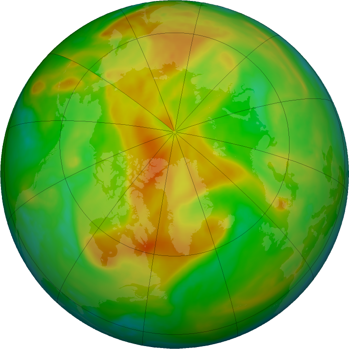 Arctic ozone map for 23 May 2023
